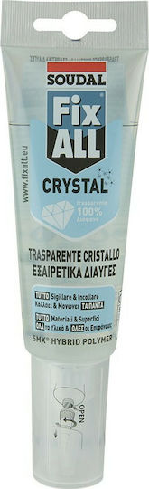 Soudal FixAll Crystal Σφραγιστική Σιλικόνη Αντιμουχλική Διάφανη 125ml