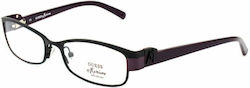 Marciano by Guess by Marciano Metal Eyeglass Frame Black GM111 BLACK Marciano by Guess by Marciano Metal Eyeglass Frame Black GM111 BLACK