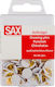 Sax 812 Πινέζες Λευκές 80pcs 205127