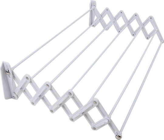 Viosarp Folding Plastic Wall Clothes Drying Rack with 4m Hanging Length