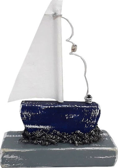 Kapadakis Wood Art Vapor Decorativ Lemn Albastru 11x6x5cm 1buc