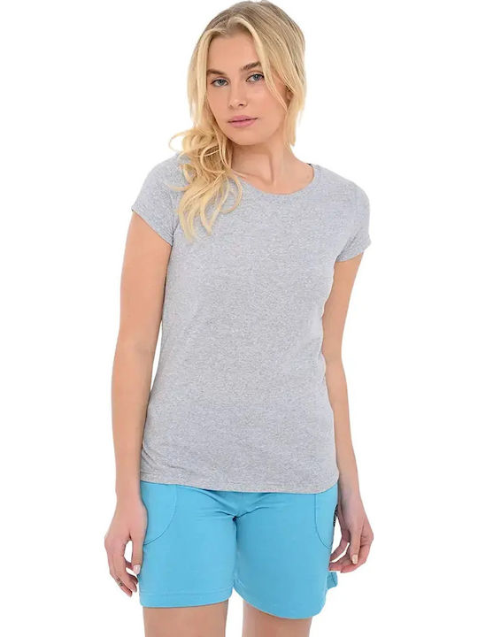 Bodymove Γυναικείο T-shirt Γκρι
