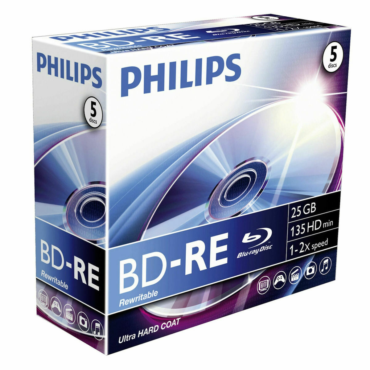 Philips BD-RE 2x 25GB 5τμχ (BE2S2J05C/00) | Skroutz.gr