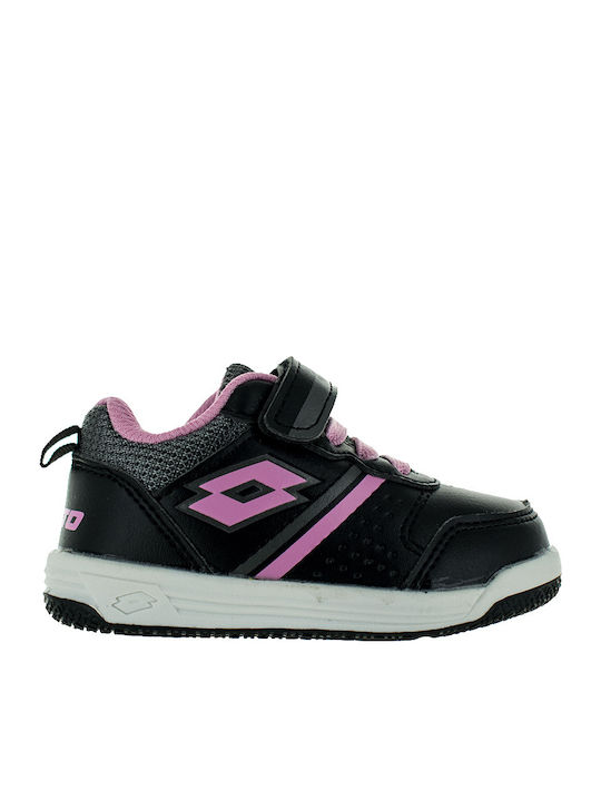 Ace AMF XVI Kinder Sportschuhe Tennis mit Bügel- und Schleifenverschluss Schwarz