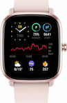 Amazfit GTS 2 Mini 40mm Αδιάβροχο Smartwatch με Παλμογράφο (Ροζ)