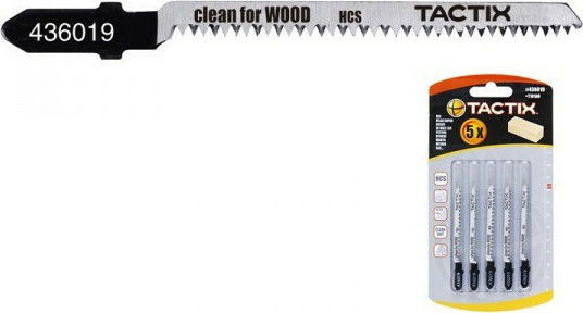 Tactix 436019 Lamele pentru lemn 82mm 5buc
