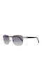 Rodenstock Men's Sunglasses with Silver Metal Frame and Gray Gradient Lenses R1416 D