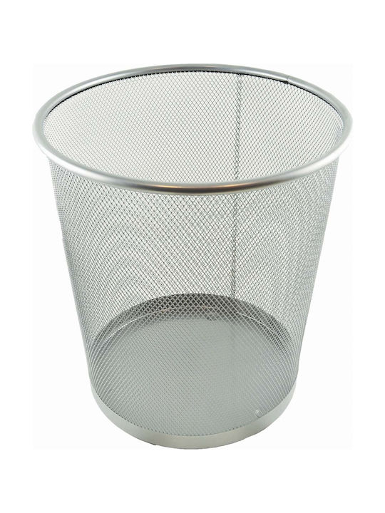 Sidirela Office Metal Waste Bin Gray 28x28x28cm