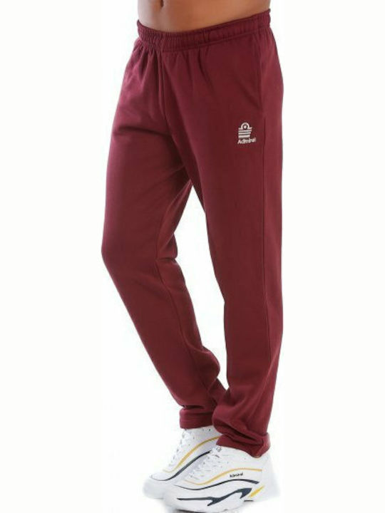 Pantaloni de trening cu Elastic Burgundy