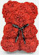 Bear of Artificial Roses Red 40cm in Box