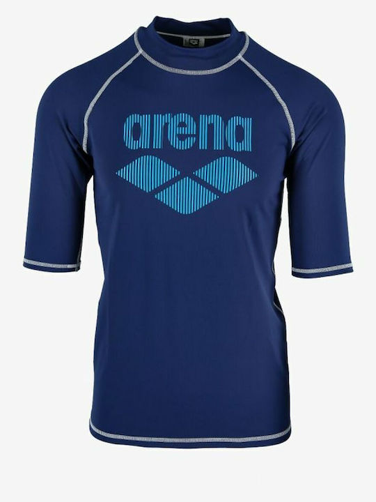 Arena Men's Short Sleeve Sun Protection Shirt Blue