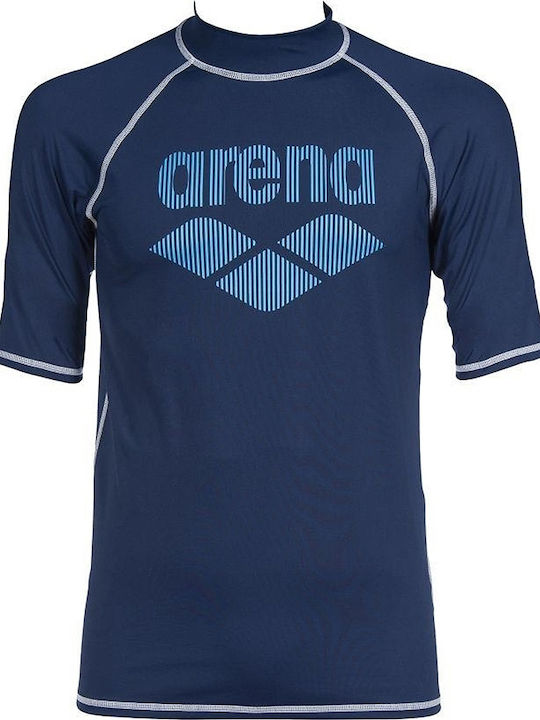 Arena UPF 50+ Men's Short Sleeve Sun Protection Shirt Blue