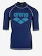 Arena Men's Short Sleeve Sun Protection Shirt Blue