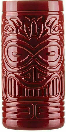 Uniglass Tiki Fiji Tube Cocktail/Drinking Glass Red Glass 500ml 30410CF204 Uniglass Tiki Fiji Tube Cocktail/Drinking Glass Red Glass 500ml 30410CF204