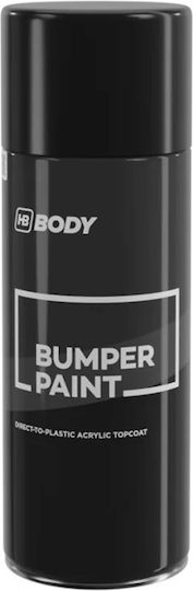 HB Body Sprühfarbe von Autos Stoßstangenlack Schwarz 400ml