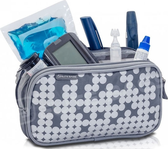 Elite Bags Ισοθερμικό Ιατρικό Τσαντάκι για Κιτ Διαβητικών Dia's σε Γκρι Χρώμα
