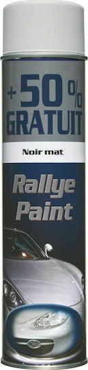 Auto K Rallye Paint Σπρέι Βαφής Σατινέ Μαύρο 600ml