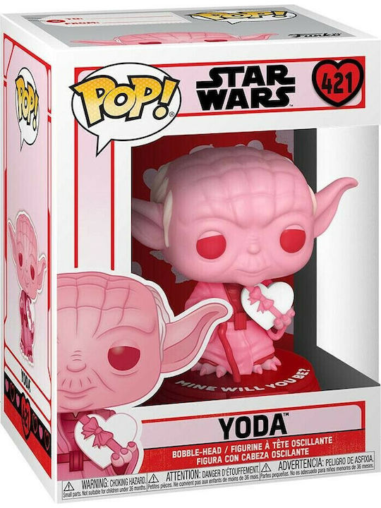 Funko Pop! Filme: Krieg der Sterne - Yoda (Valentinstag) 421 Wackelkopf