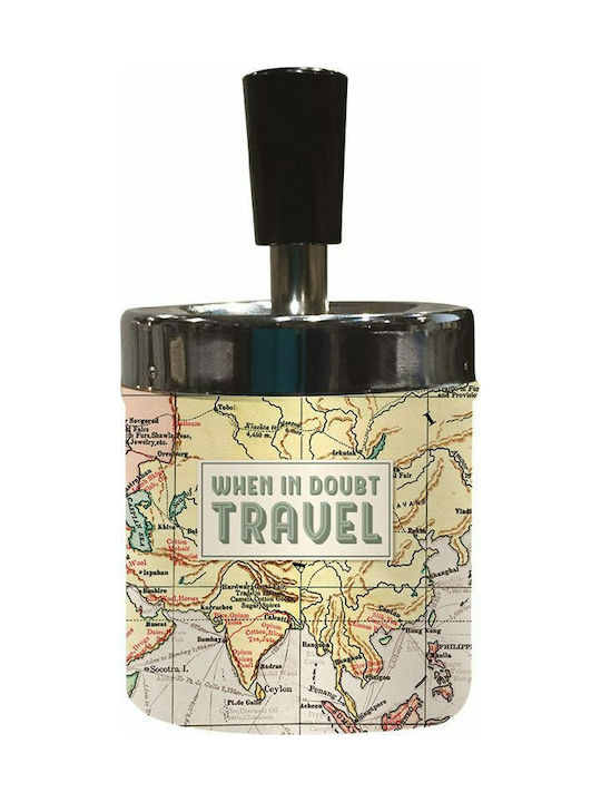 Legami Milano Windproof Metallic Multicolour Travel Ashtray