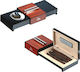 Lubinski Ashtray Cigar Metallic Black με Θήκη 1pcs