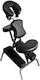 iCosmetics Stuhl Massage und Physiotherapie Schwarz aus Metall 135x60cm.