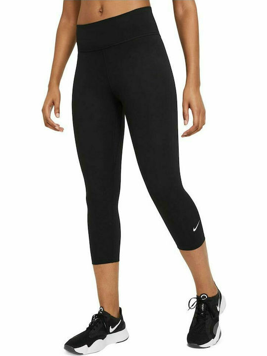 Nike Dri-Fit One 2.0 Running Γυναικείο Capri Κολάν Μαύρο