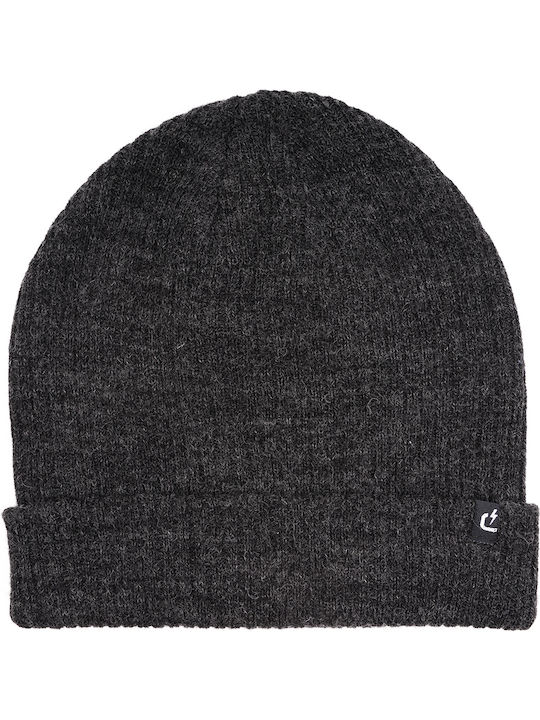 Beanie Unisex Σκούφος Πλεκτός σε Γκρι χρώμα