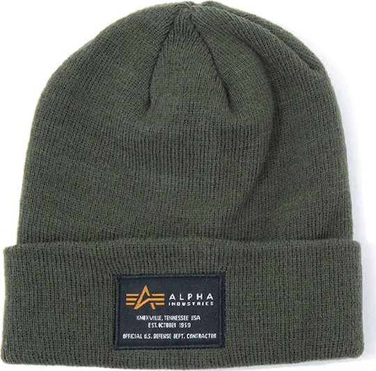 Beanie Ανδρικός Σκούφος Πλεκτός σε Χακί χρώμα