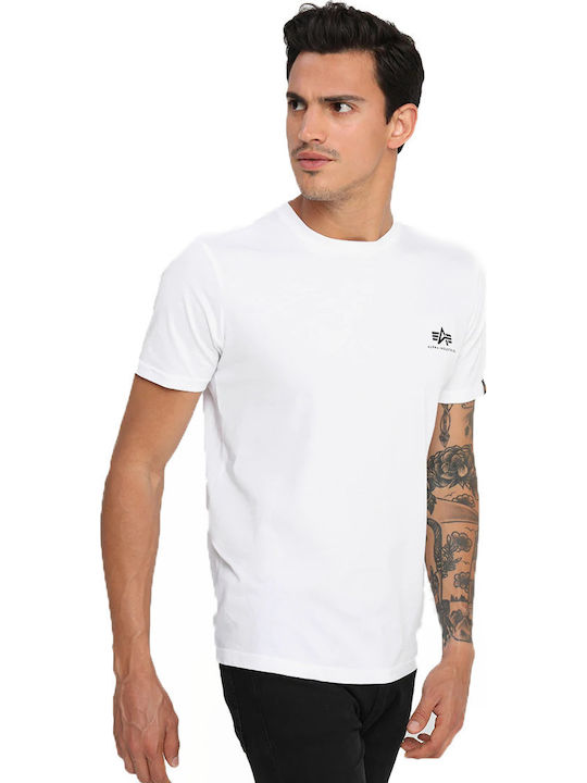 Alpha Industries Basic Small Logo T-shirt Λευκό Alpha Industries Basic Small Logo T-shirt Λευκό