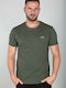 Basic Small Logo Athletic T-shirt Khaki