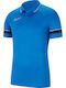 Nike Academy Herren Sportliches Kurzarmshirt Dri-Fit Polo Blau