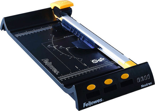 Fellowes Neutron Büroschneidemaschine Trimmer Tischplatte für Blätter bis zu einer Größe von A4 (10 Blätter/Pro Durchgang)