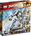 Lego Ninjago Legacy Zanes Titan Mech Battle Ninja pentru 9+ ani