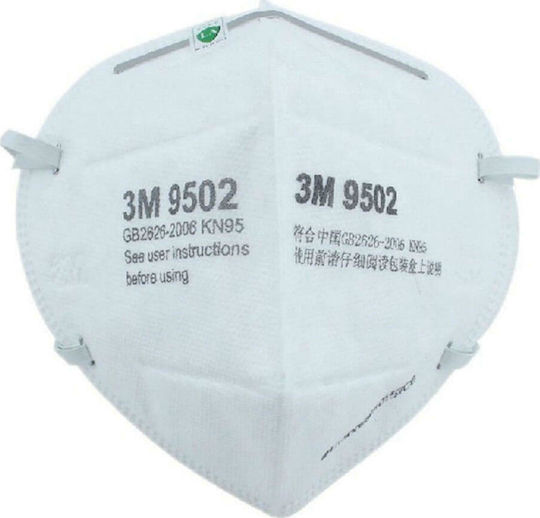 3M 9502 Μάσκα Προστασίας FFP2 σε Λευκό χρώμα 1τμχ