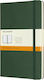 Moleskine Notebook Ruled with Elastic Green