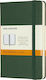 Moleskine Classic Collection Σημειωματάριο A6 96 Φύλλων Ριγέ με Σκληρό Εξώφυλλο και Λάστιχο Πράσινο