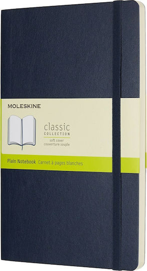 Moleskine Notebook with Blank Pages and Elastic Blue