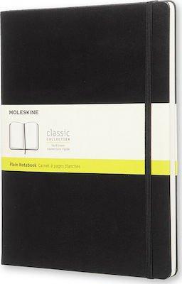 Moleskine Caiet cu Pagini Albe și Elastic Negru QP092EN