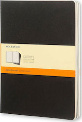 Moleskine Set 3 Bloc de Notițe Cu dungi Negru QP321EN