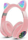 Cat M2 Drahtlos/Kabelgebunden Über Ohr Kinder Kopfhörer mit 8 Stunden Betriebszeit Rosa ()