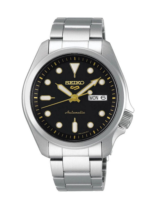 Seiko 5 Sports Ανδρικό Ρολόι 40mm Αυτόματο με Α...
