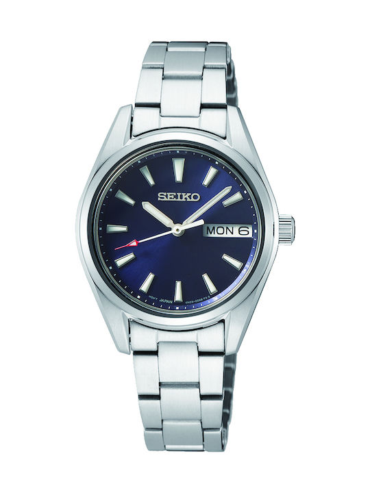 Seiko Women's Watch with Silver Metal Bracelet