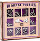 Eureka 10 Puzzles Metallic Riddle Purple for 8+...