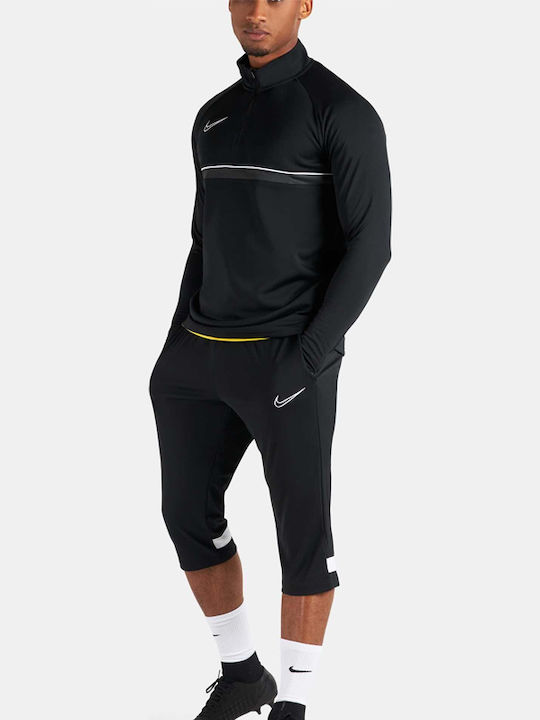 Nike Academy 3/4 Knit Soccer Παντελόνι Φόρμας Dri-Fit Μαύρο