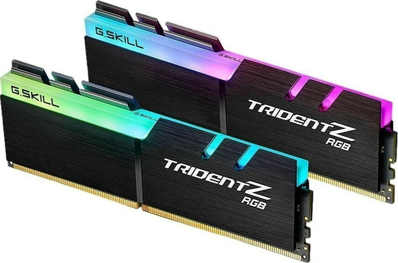 G.Skill Trident Z RGB 64GB DDR4 RAM με 2 Modules (2x32GB) και Ταχύτητα 3200 για Desktop