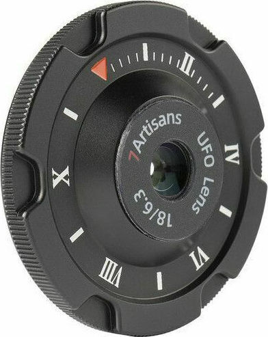 7artisans Crop Obiectiv Foto 18mm f/6.3 Photoelectric UFO Unghi larg / Clătite pentru Montura Canon EF-M Black