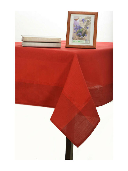 Silk Fashion Tablecloth 031 Red 175x175cm