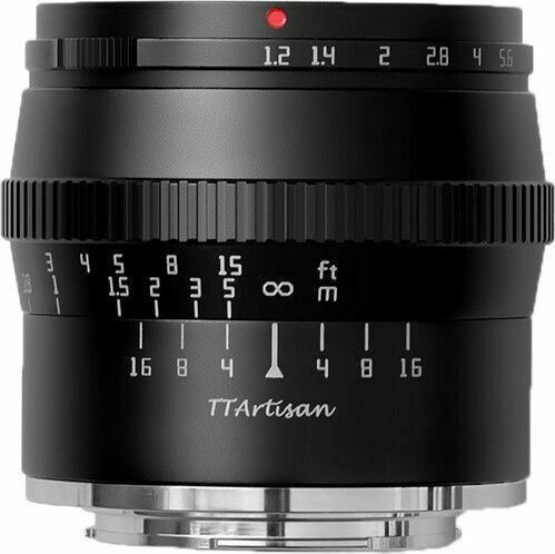 TTArtisan Crop Φωτογραφικός Φακός 50mm F1.2 APS-C Telephoto για Fujifilm X Mount Μαύρος