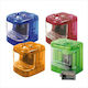 Eisen Plastic Double Sharpener (Μiscellaneous Colours) 1pcs