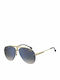 Carrera Men's Sunglasses with Gold Metal Frame and Blue Gradient Lens 1032/S 2M2KM